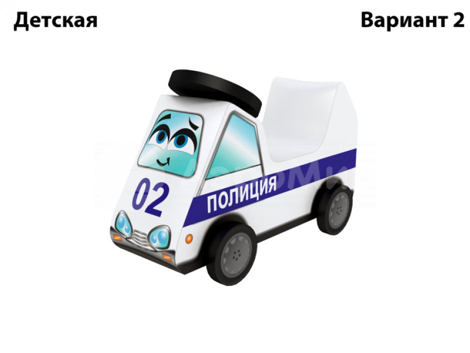 Мягкий модуль «Машинка» на колесиках