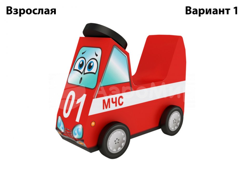 Мягкий модуль «Машинка» на колесиках