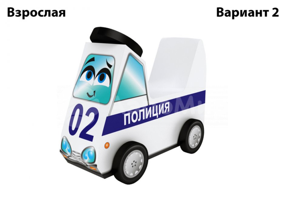 Мягкий модуль «Машинка» на колесиках