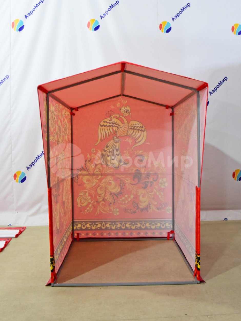 Каркасная палатка 1,4 х 1,4 м — металлокаркас, материал оксфорд + ПВХ