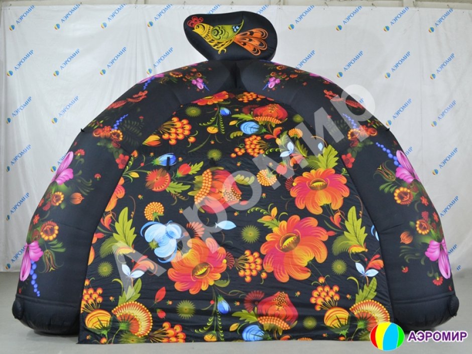 Надувная палатка — полная запечатка + декор