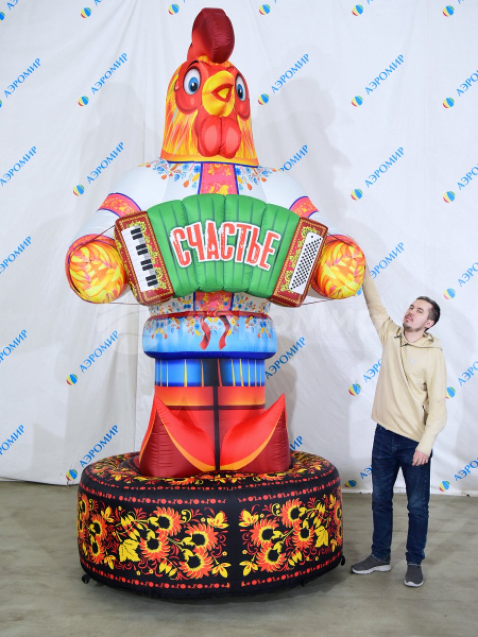 Петушок с гармошкой — на Масленицу, выставку или ярмарку