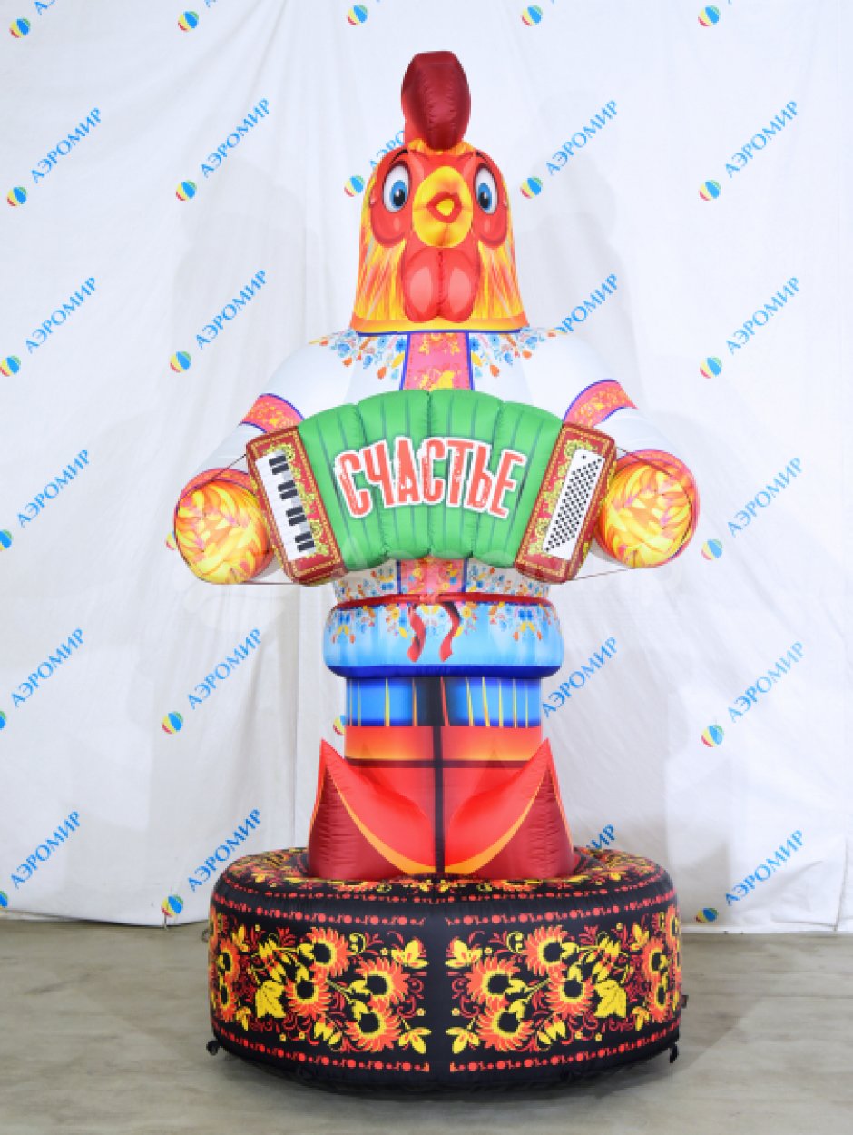 Петушок с гармошкой — на Масленицу, выставку или ярмарку