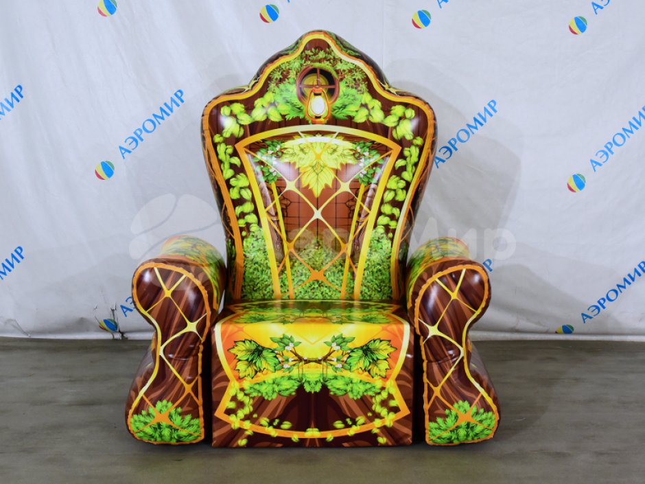 Надувной трон, праздничное кресло