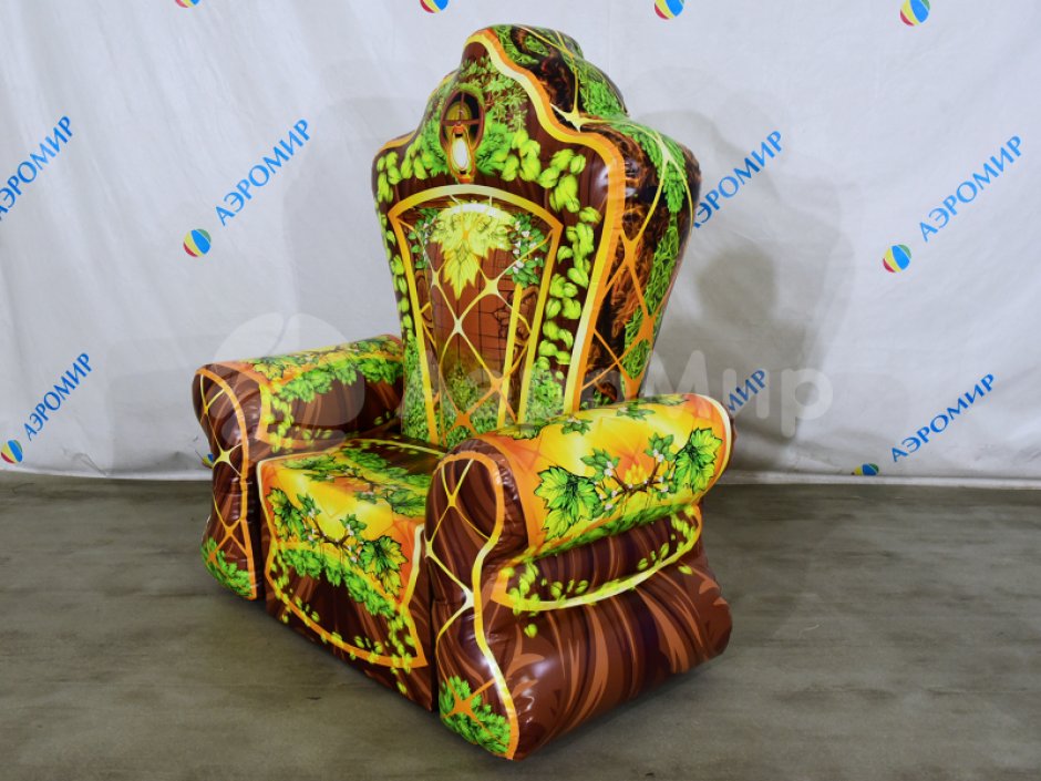 Надувной трон, праздничное кресло