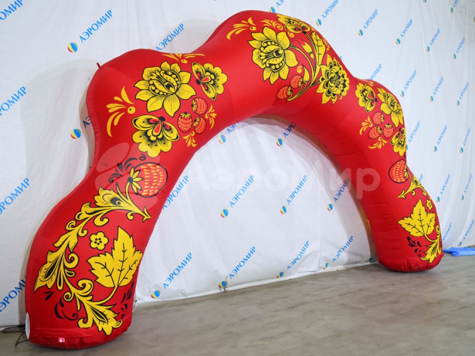 Надувная арка Хохлома — авторский дизайн и оформление на выбор