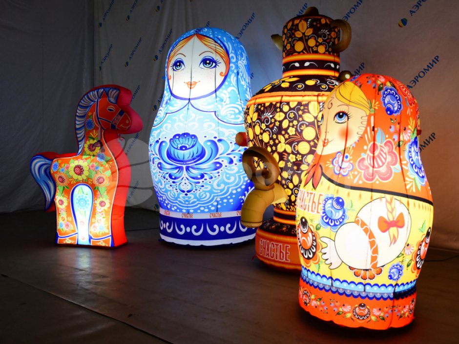 Надувная Русская матрешка — большие матрешки, авторский дизайн