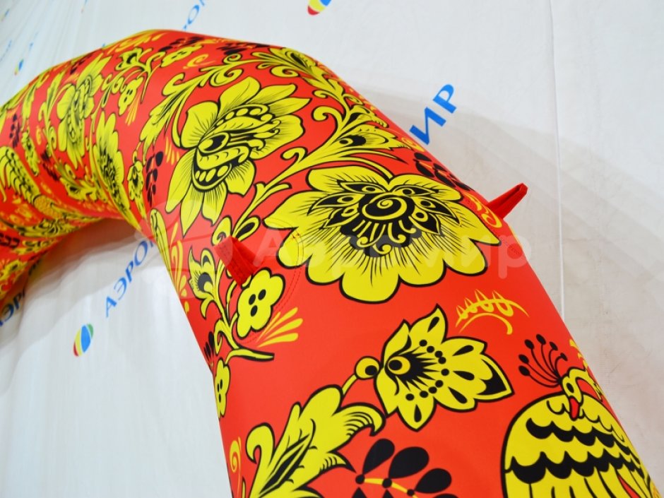 Полноцветная надувная арка серии лайт круглой формы