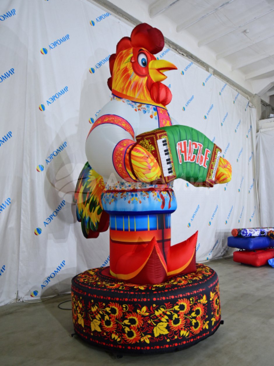 Петушок с гармошкой — на Масленицу, выставку или ярмарку