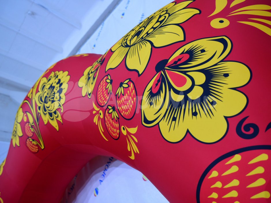 Надувная арка Хохлома — авторский дизайн и оформление на выбор