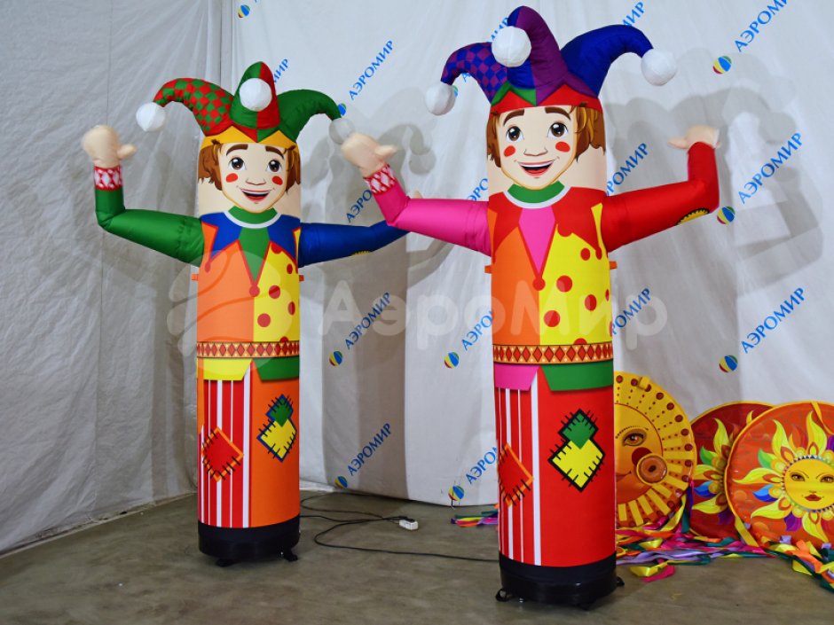 Надувная фигура Петрушка-зазывала