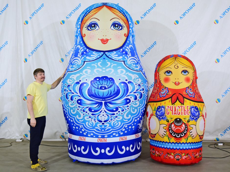 Матрешка для праздников городецкая