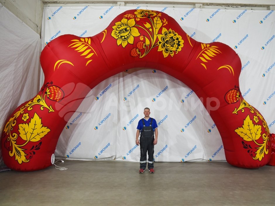 Надувная арка Хохлома — авторский дизайн и оформление на выбор