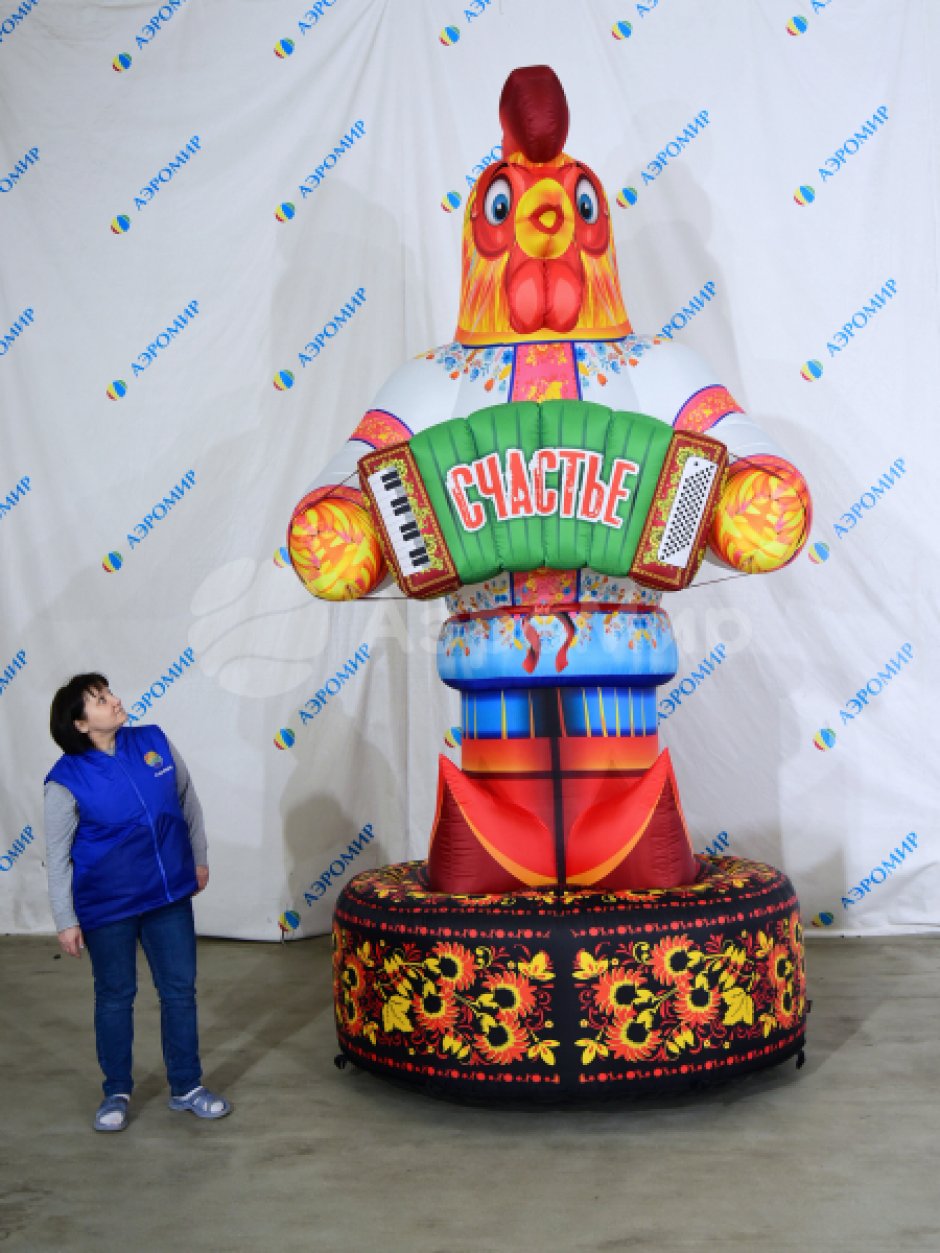 Петушок с гармошкой — на Масленицу, выставку или ярмарку