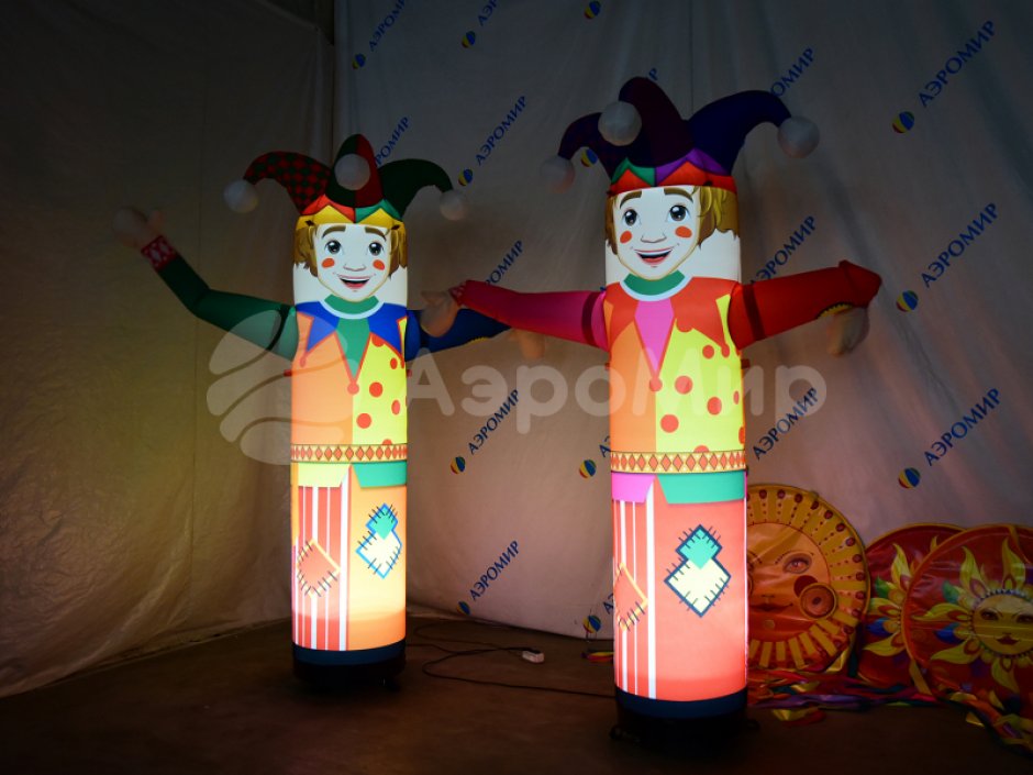 Надувная фигура Петрушка-зазывала