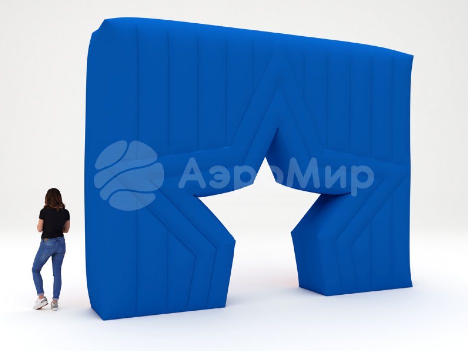Надувная стена со звездой