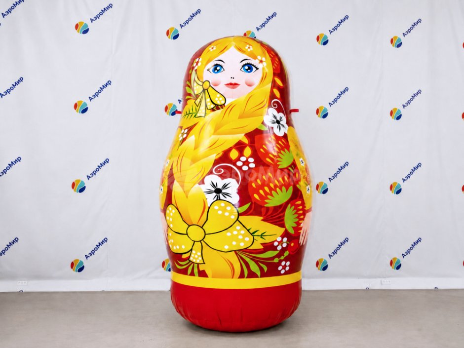 Надувная фигура семёновская матрёшка для праздников, фотозон, оформления