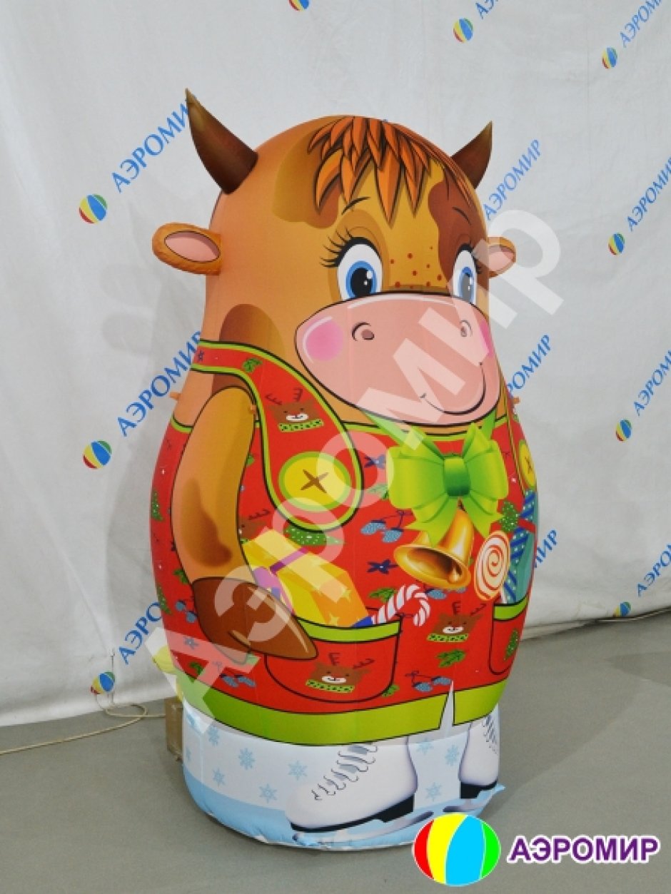 Надувная матрешка Бычок