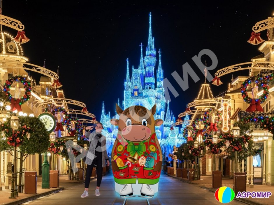 Надувная матрешка Бычок