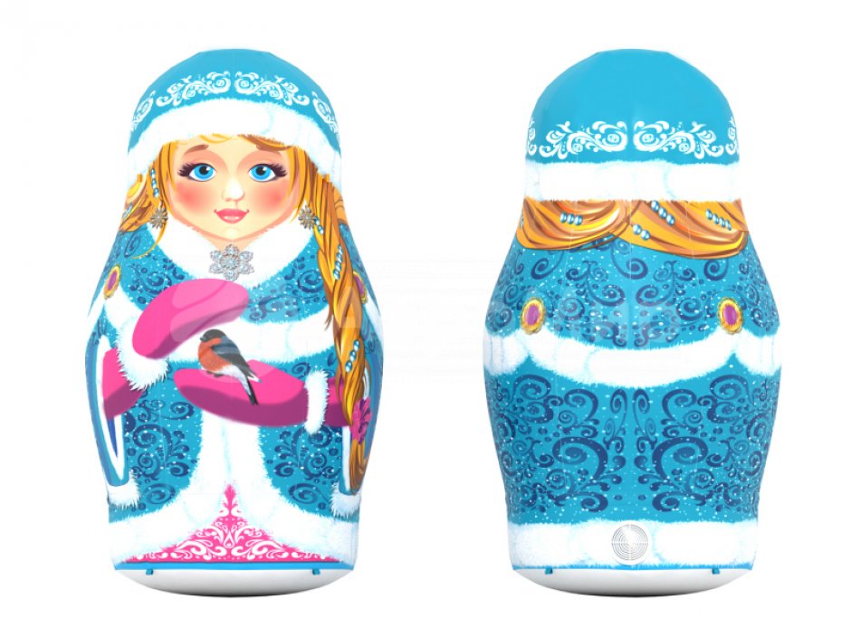 Надувная матрешка Снегурочка