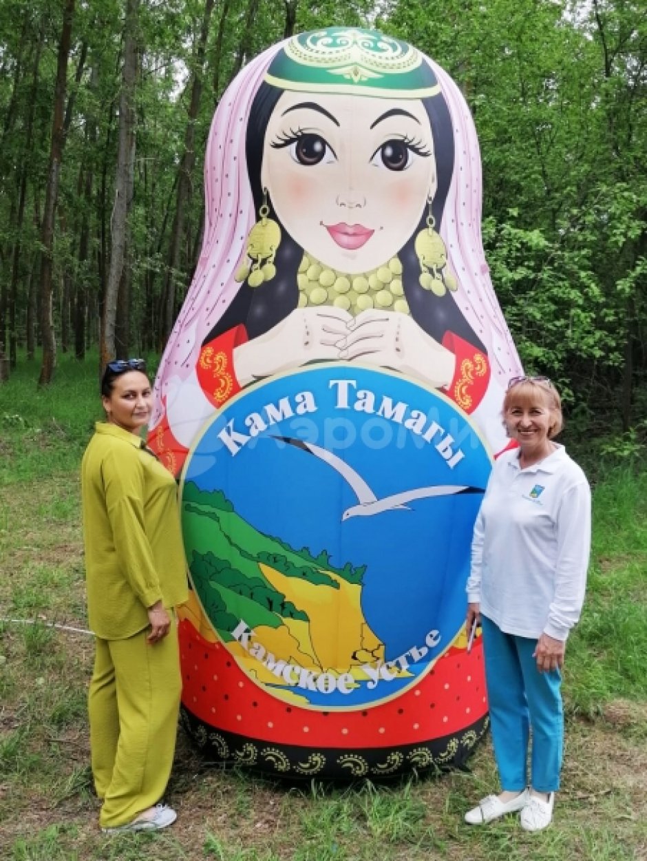 Национальные надувные матрешки — яркие образы для оформления и привлечения внимания