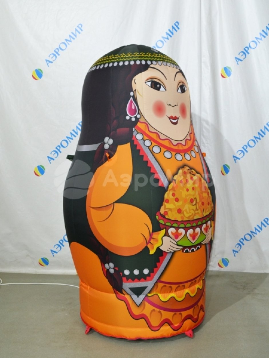 Национальные надувные матрешки — яркие образы для оформления и привлечения внимания