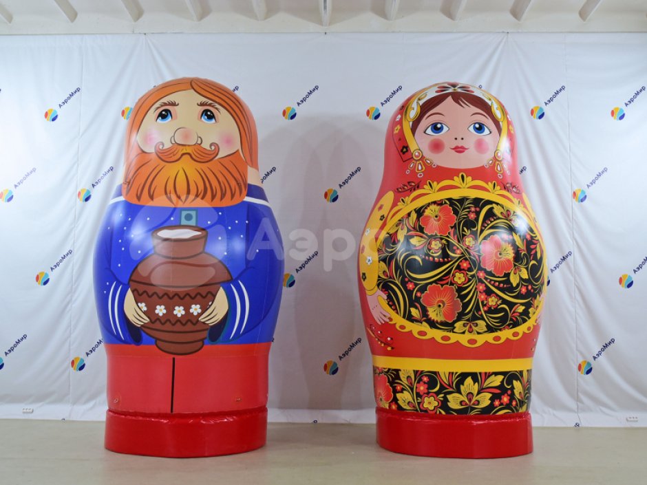 Надувная Русская матрешка — большие матрешки, авторский дизайн