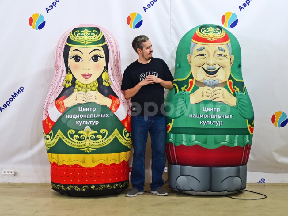 надувная матрёшка для Масленицы