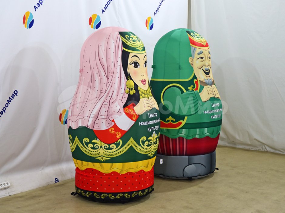 Надувная матрёшка брендированная