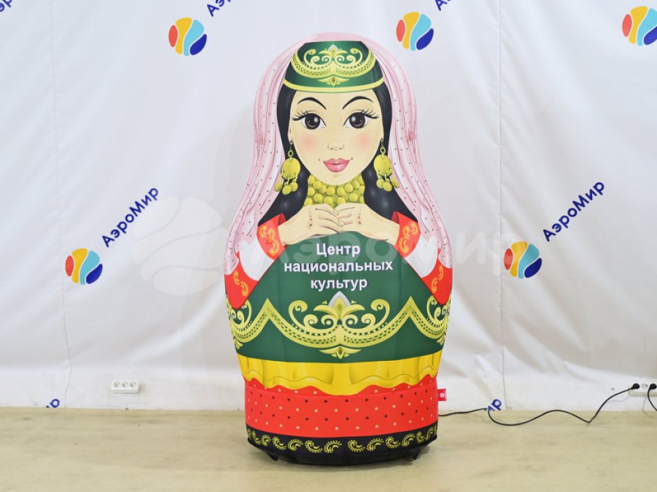 Надувная матрёшка брендированная