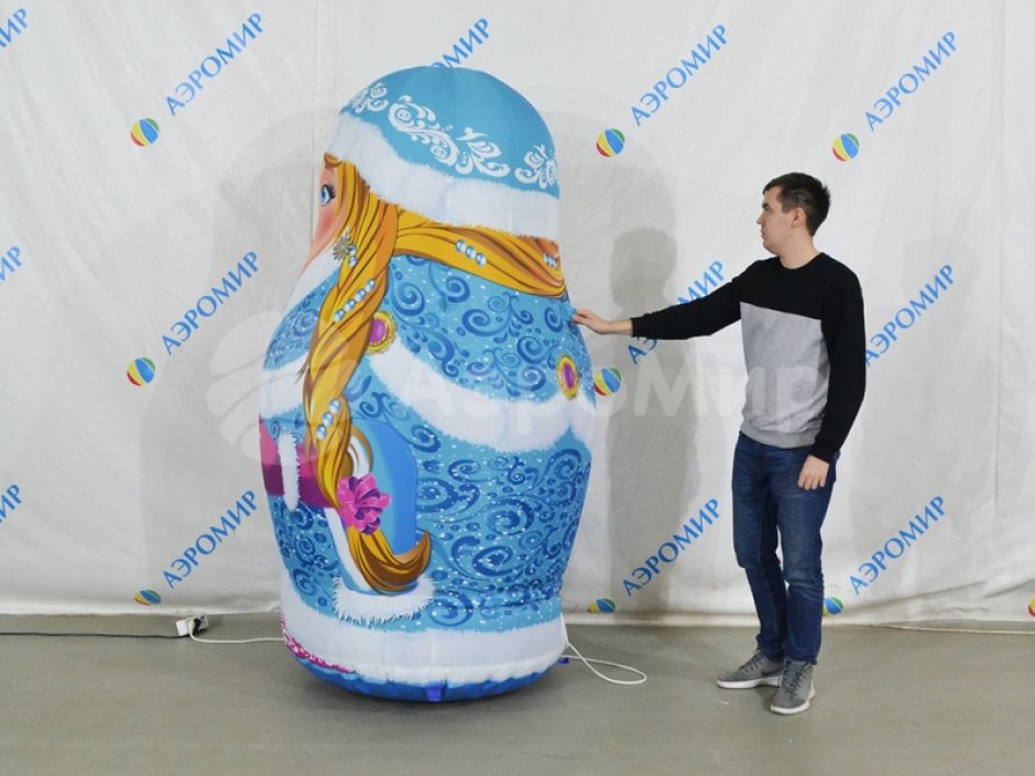 Надувная матрешка Снегурочка