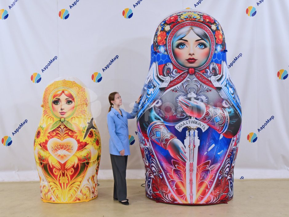 Надувная Русская матрешка — большие матрешки, авторский дизайн