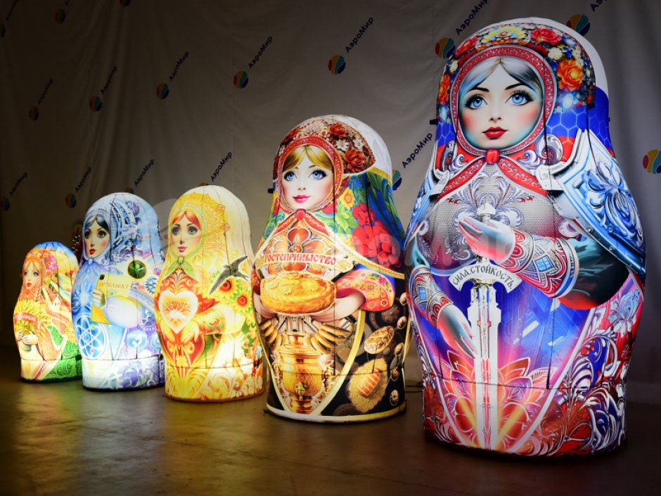 Надувная Русская матрешка — большие матрешки, авторский дизайн