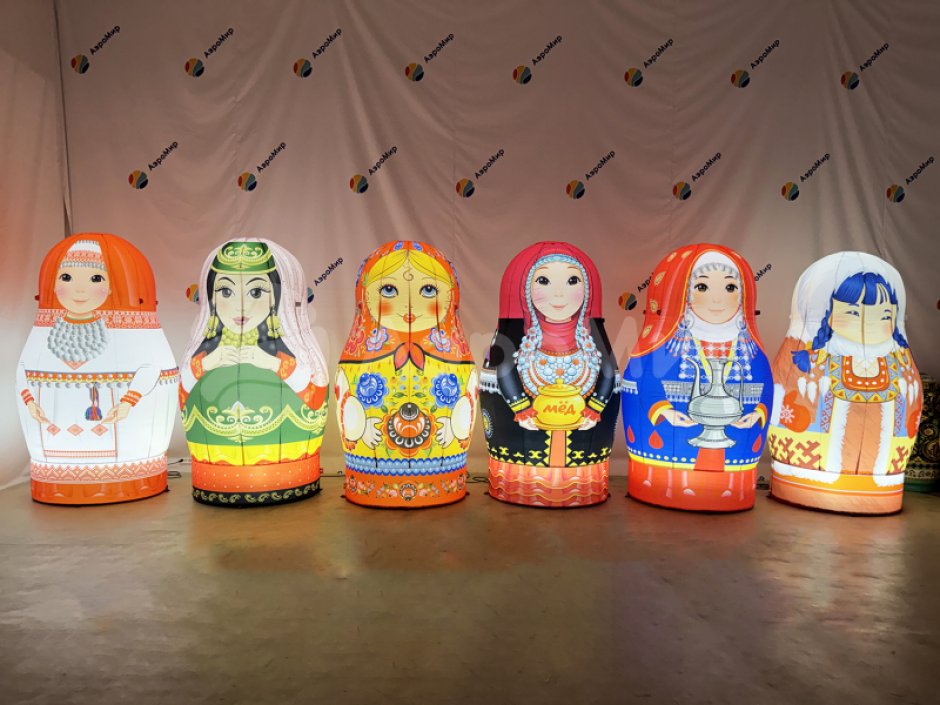 Матрешки надувные ПВХ для праздника