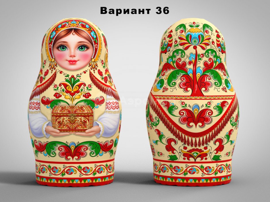 Матрешка надувная расписная Борецкая