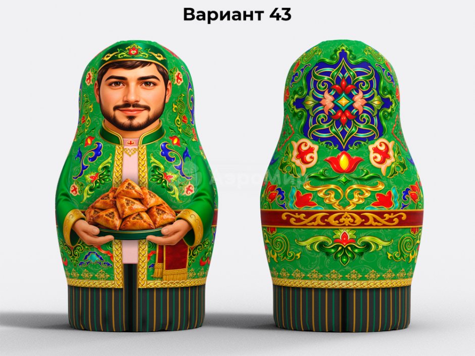 Большая надувная матрёшка для праздника Сабантуй