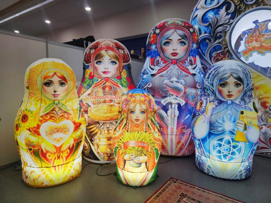 Надувная Русская матрешка — большие матрешки, авторский дизайн