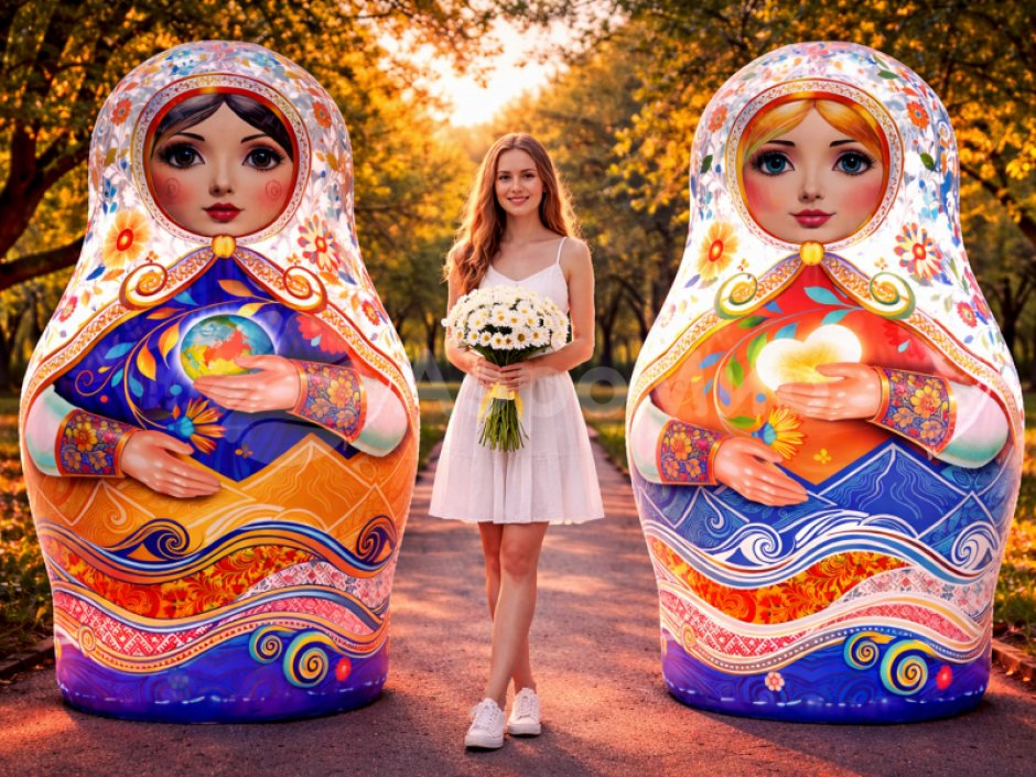 Матрешки Дружба народов