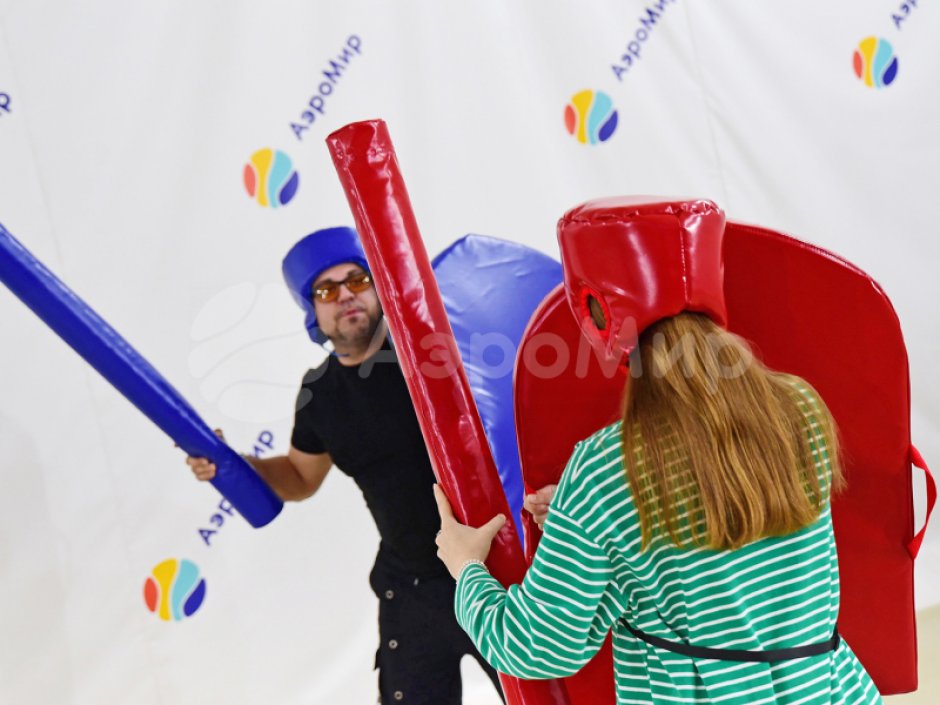 Командный игровой реквизит Бабука — надувная дубина для забав и состязаний