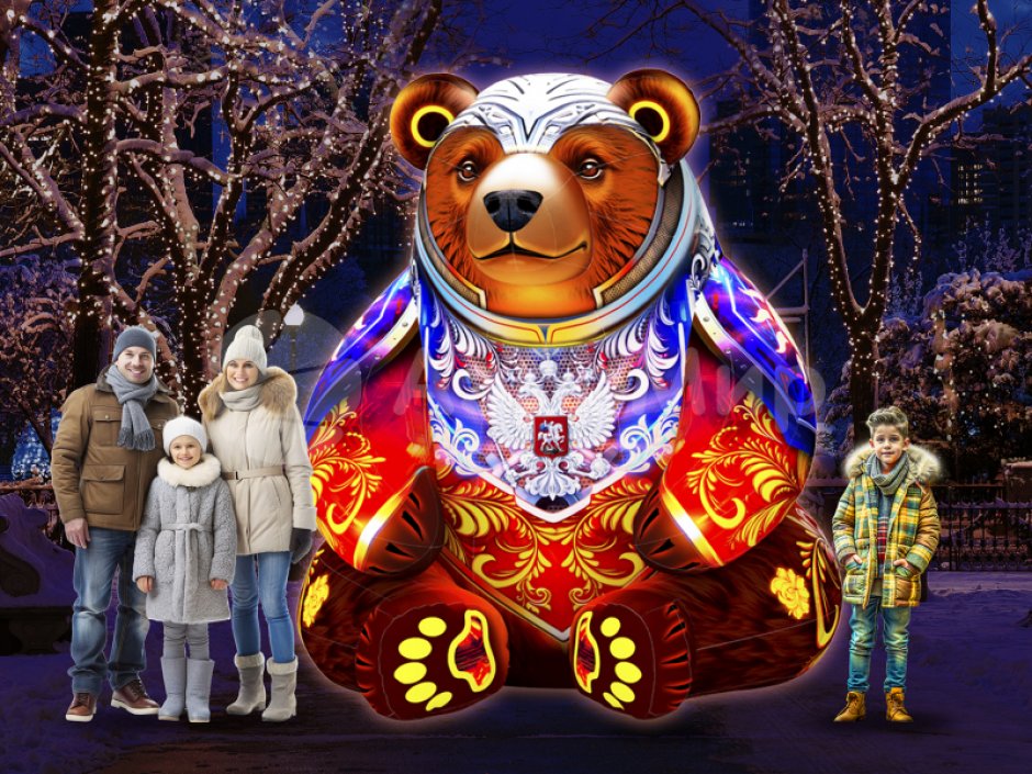 Надувная фигура Медведь