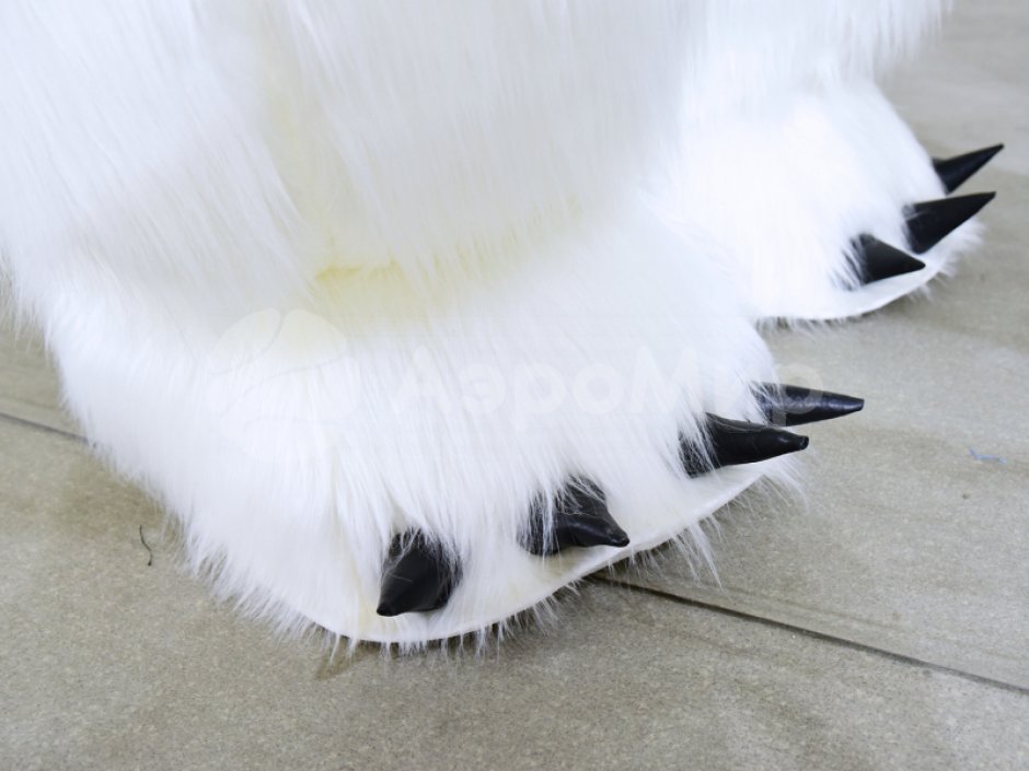 Надувной костюм Мишка, медведь из искусственного меха на одного оператора