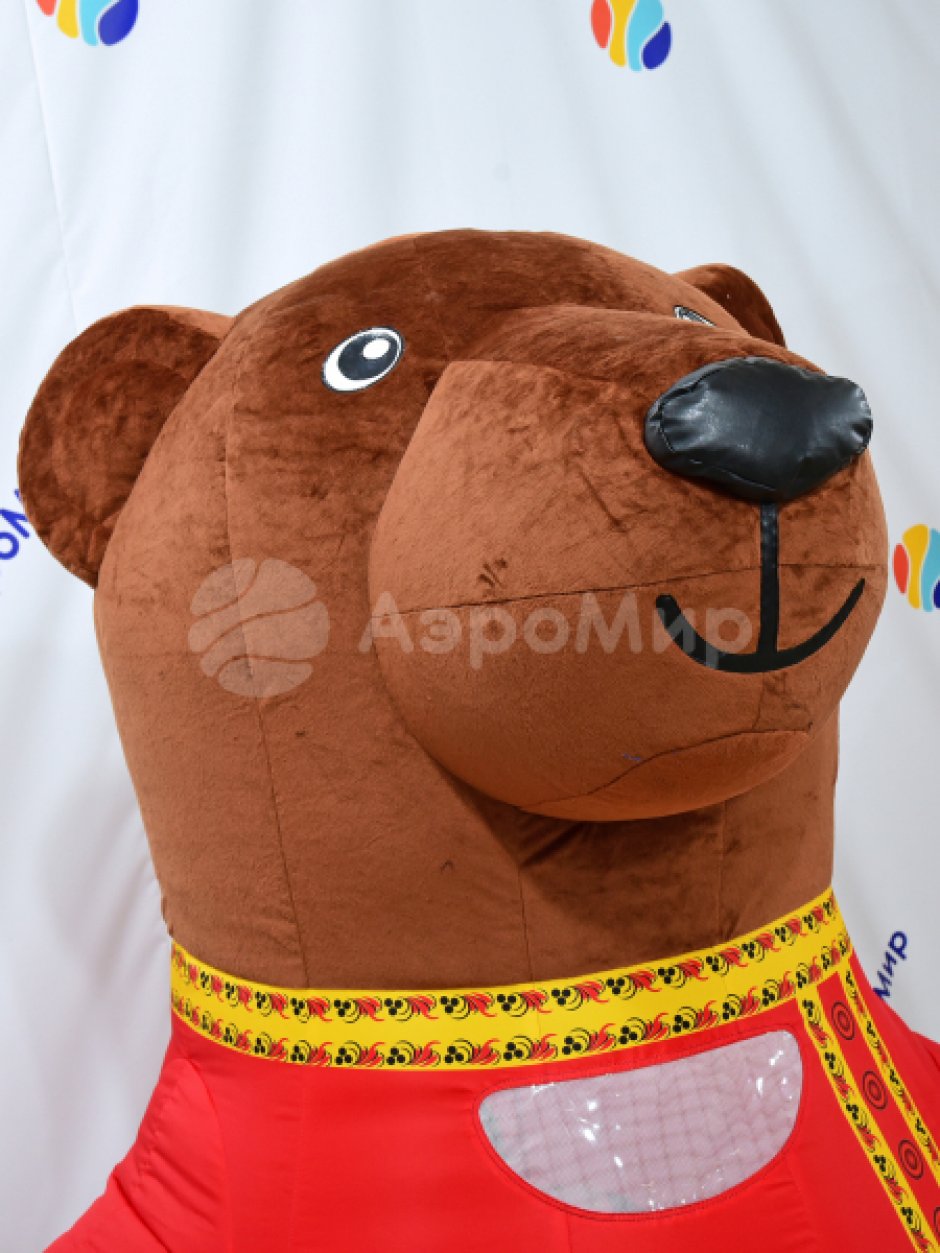 Надувной костюм Медведя в национальных костюмах и рубахах