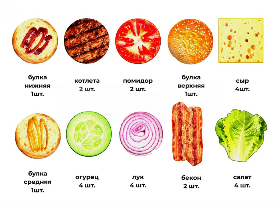 Игровой набор Мега Бургер — командный аттракцион