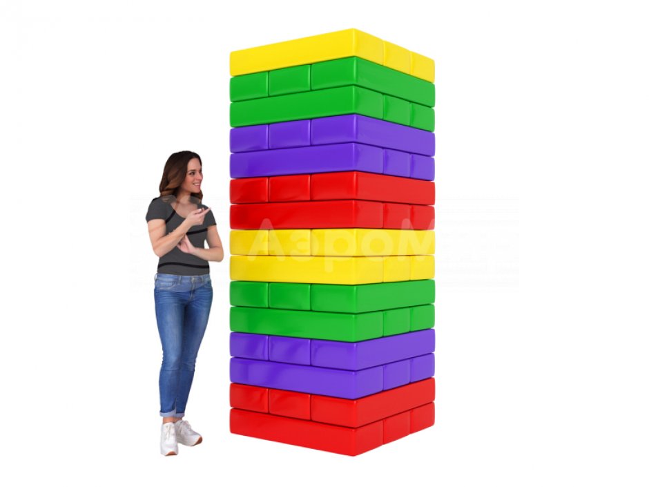 Командный игровой реквизит Мега дженга