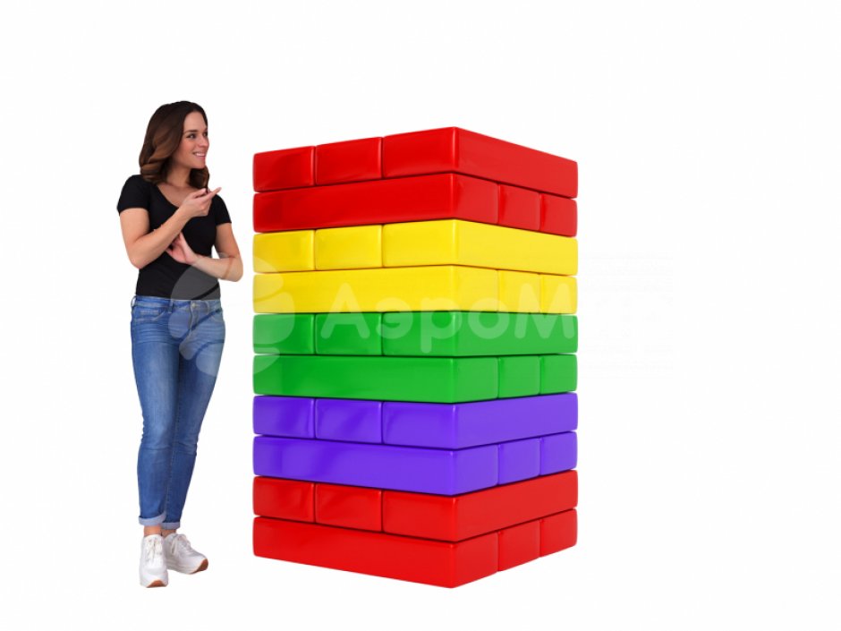 Командный игровой реквизит Мега дженга