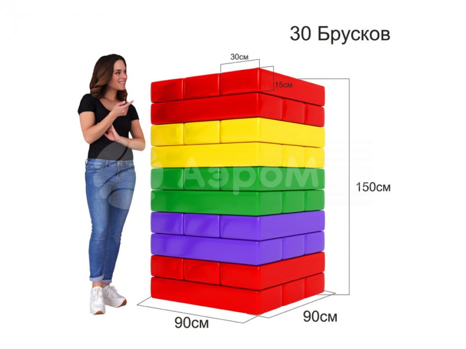 Командный игровой реквизит Мега дженга