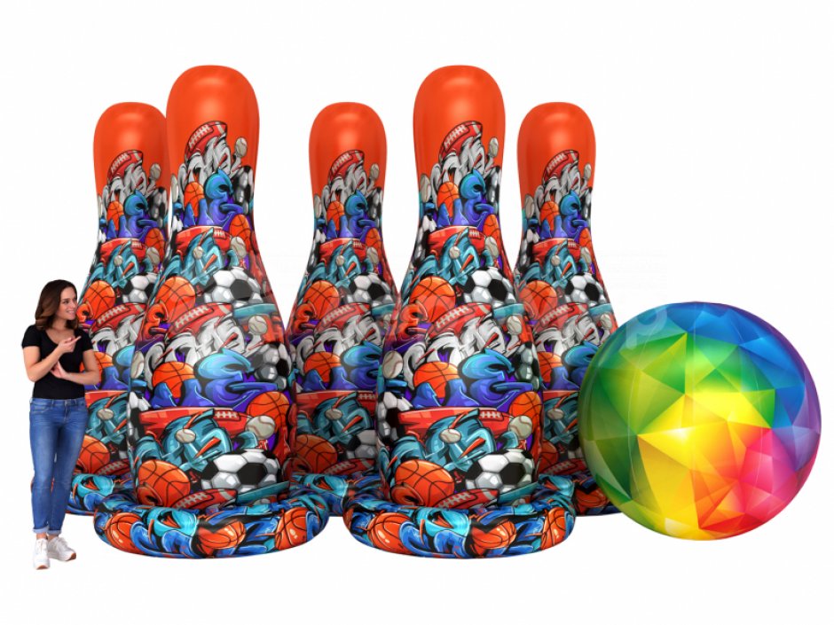 Командный игровой реквизит Мега кегли