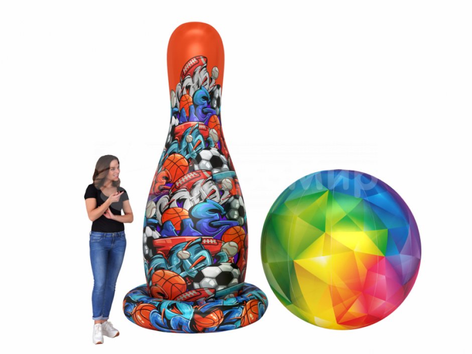 Командный игровой реквизит Мега кегли