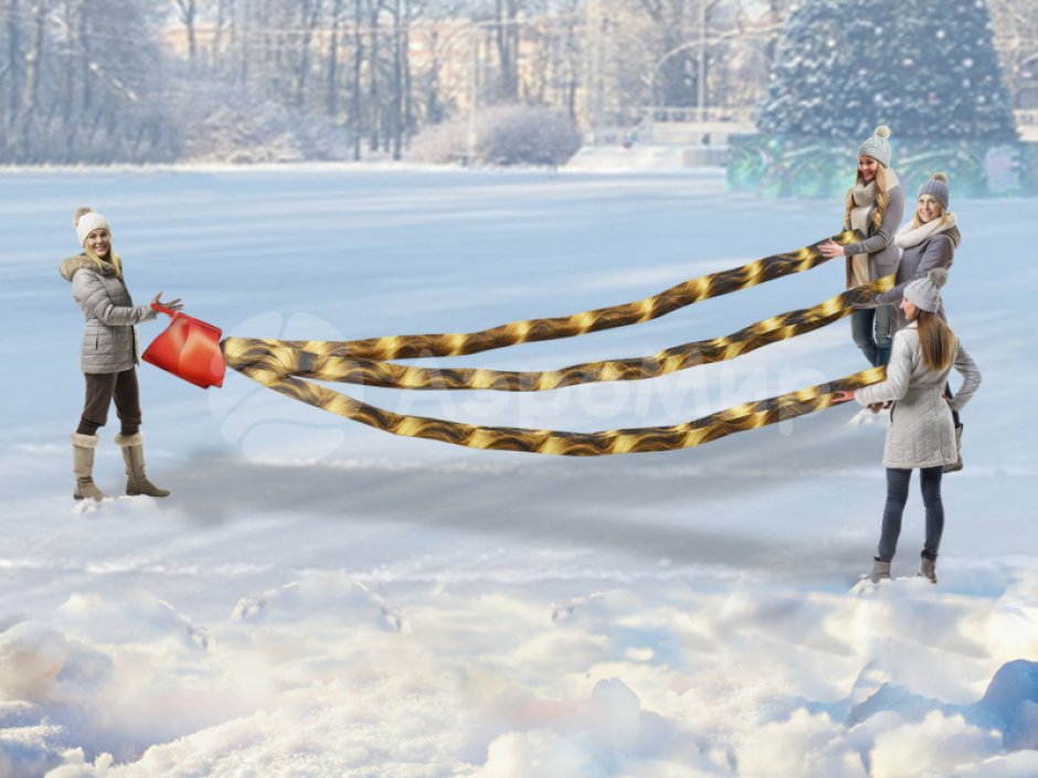 Командный игровой реквизит Мега косичка