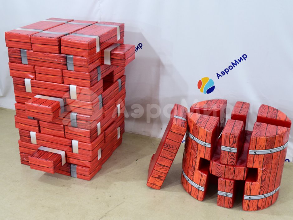 Командный игровой реквизит Мега дженга